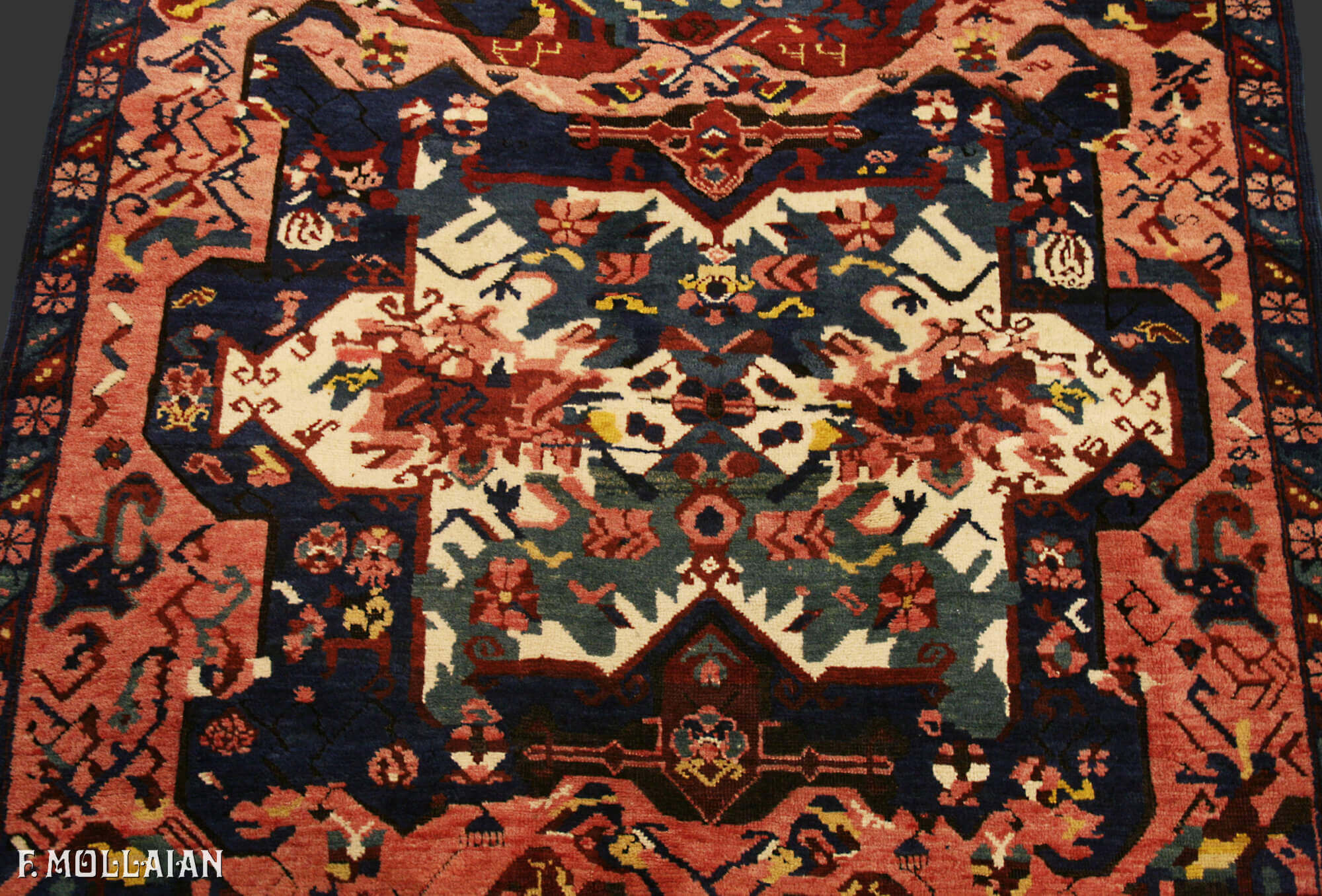 Antique Caucasian Seychour (Zeikhur) Kalleh Rug n°:60473219